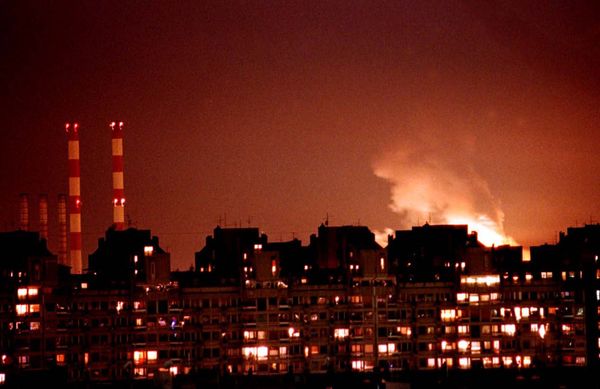 Бомбордировка Белграда силами НАТО в 1999 году 