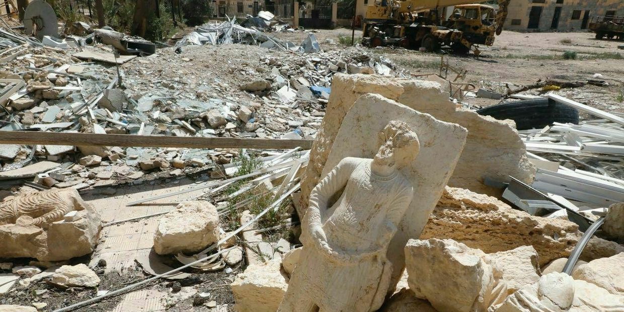 Разрушения в Дамаске в Сирии. 14 апреля 2018 Разрушения в Дамаске в Сирии. 14 апреля 2018