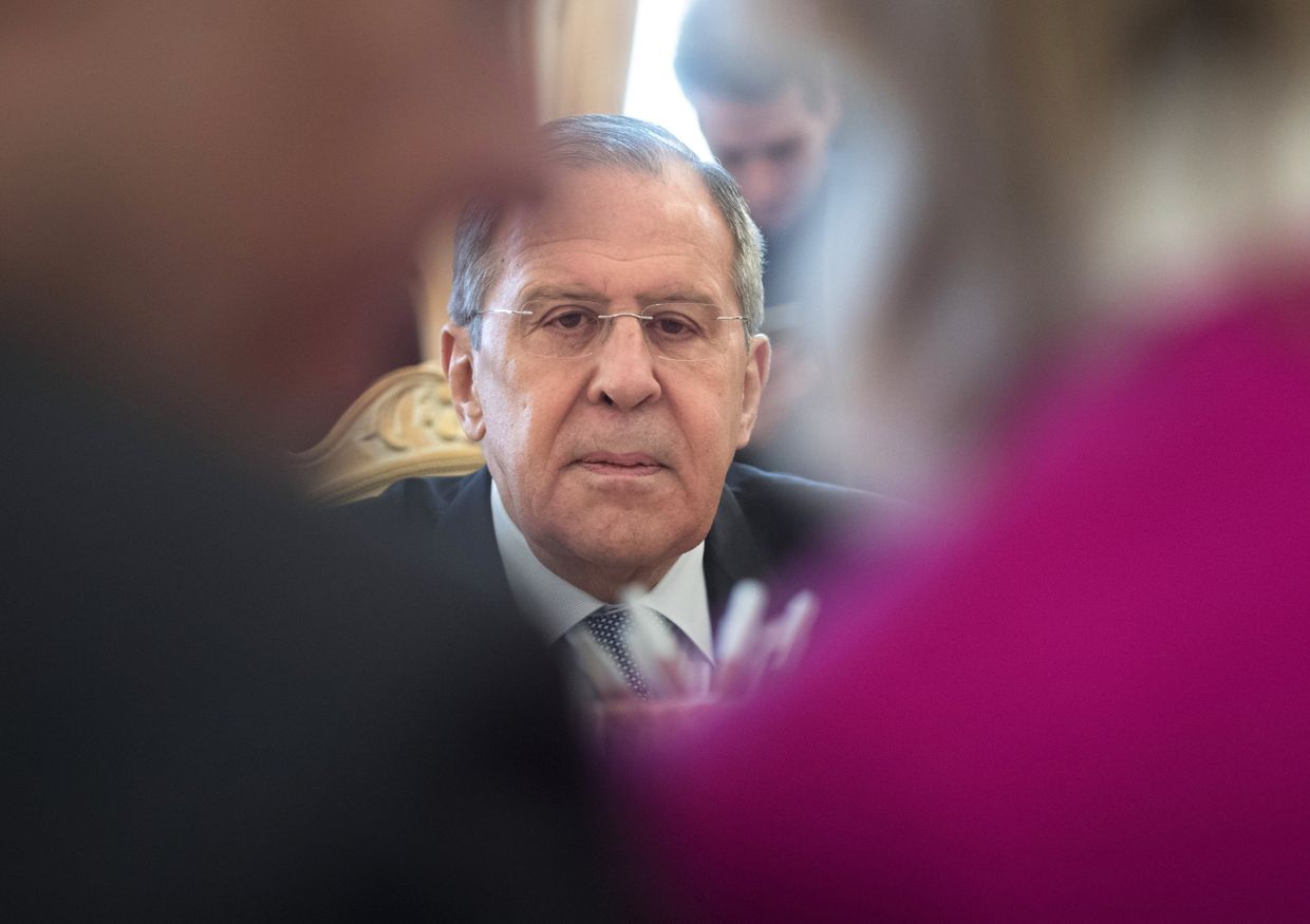 Министр иностранных дел РФ Сергей Лавров во время встречи с министром европейских, интеграционных и иностранных дел Австрии Карин Кнайсль. 20 апреля 2018