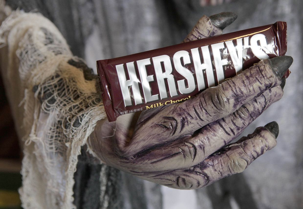 Шоколад Hershey во время праздника Хэллоуин в Огайо