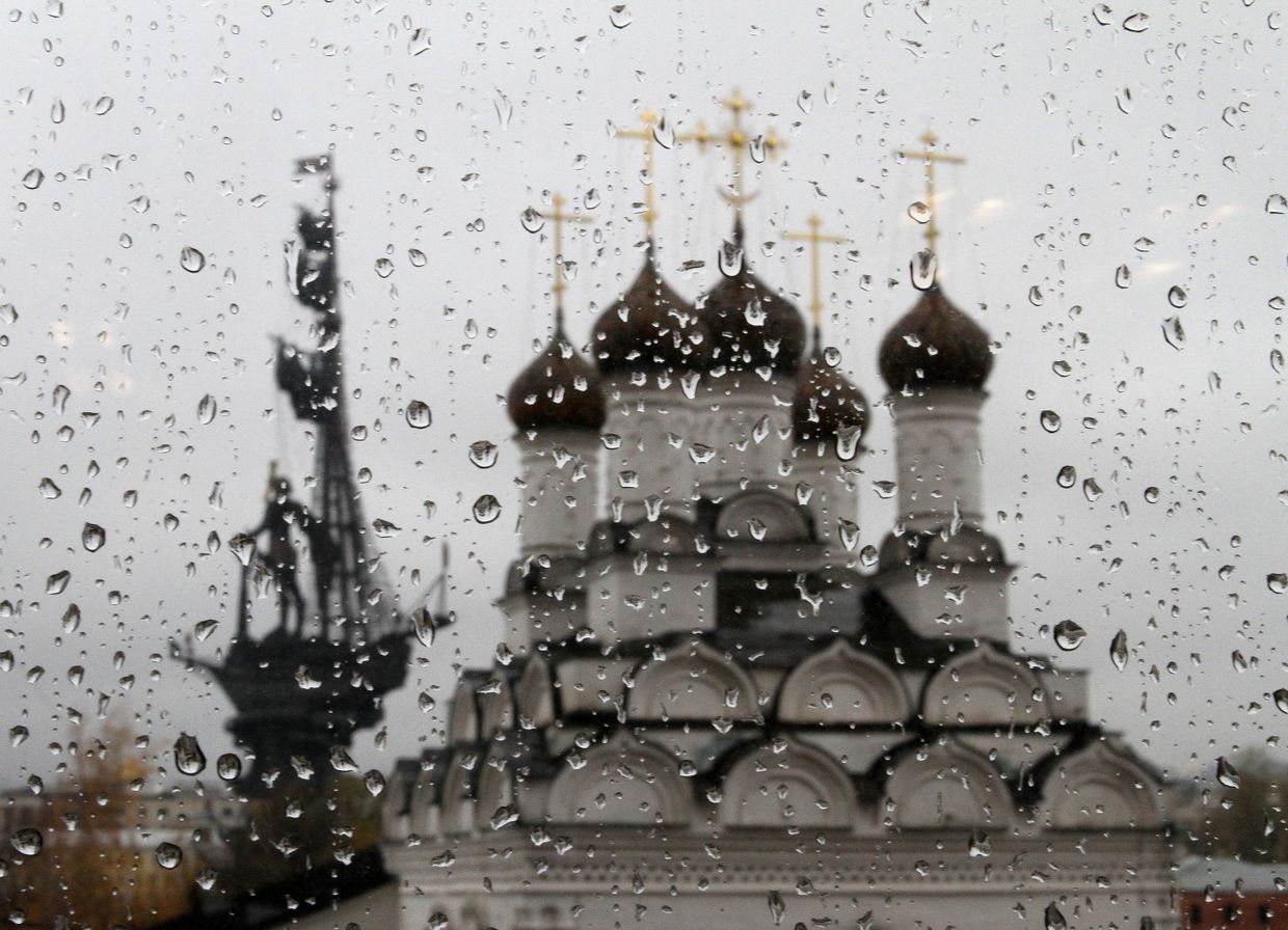 Купола Храма Николы в Голутвине.