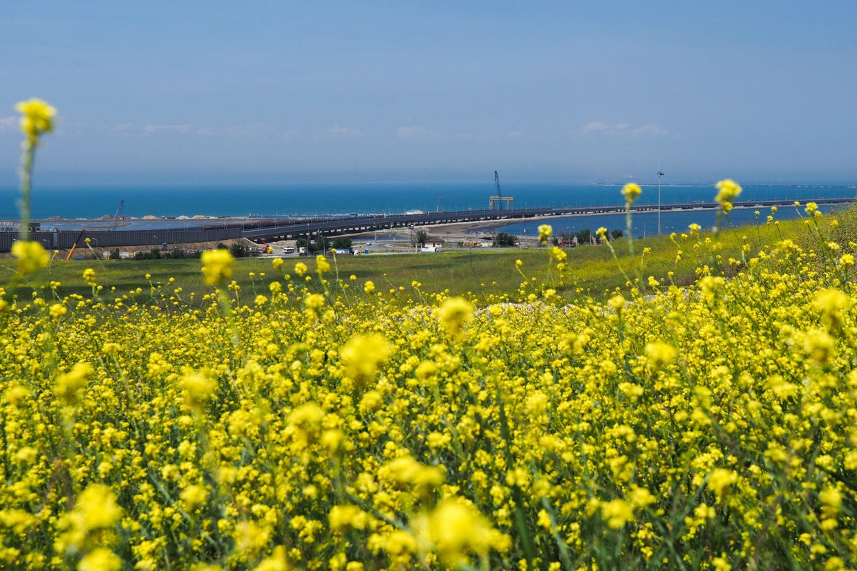 Автоподходы к Крымскому мосту