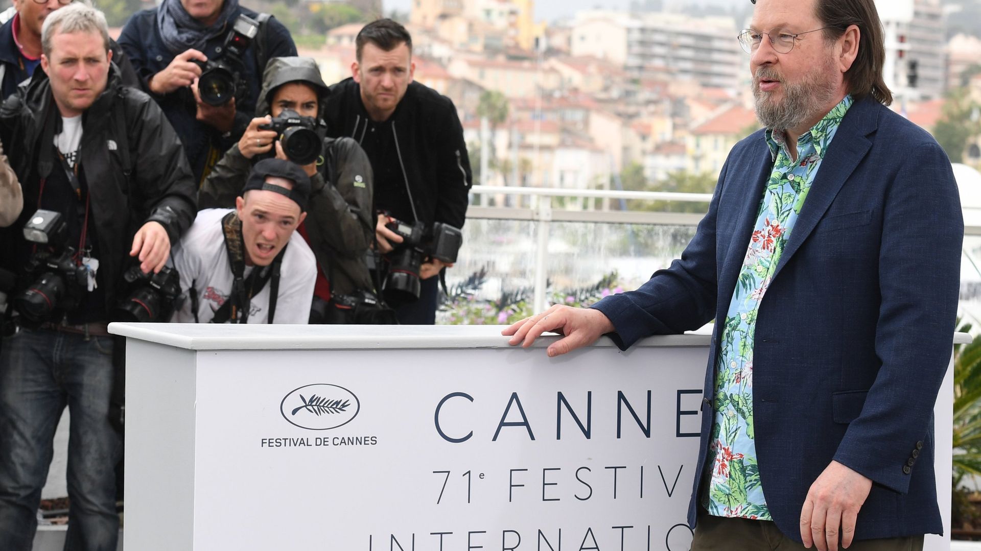 Режиссер Ларс фон Триер на фотосессии фильма The House That Jack Built в рамках 71-го Каннского международного фестиваля - ИноСМИ, 1920, 19.05.2018