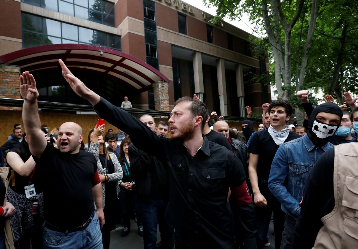 Акция протеста против антинаркотической политики грузинских властей в Тбилиси