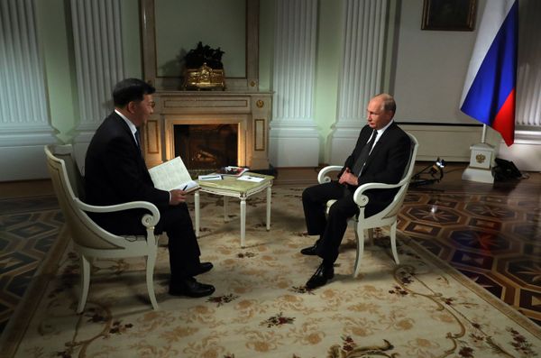 Президент РФ В. Путин дал интервью Медиакорпорации Китая