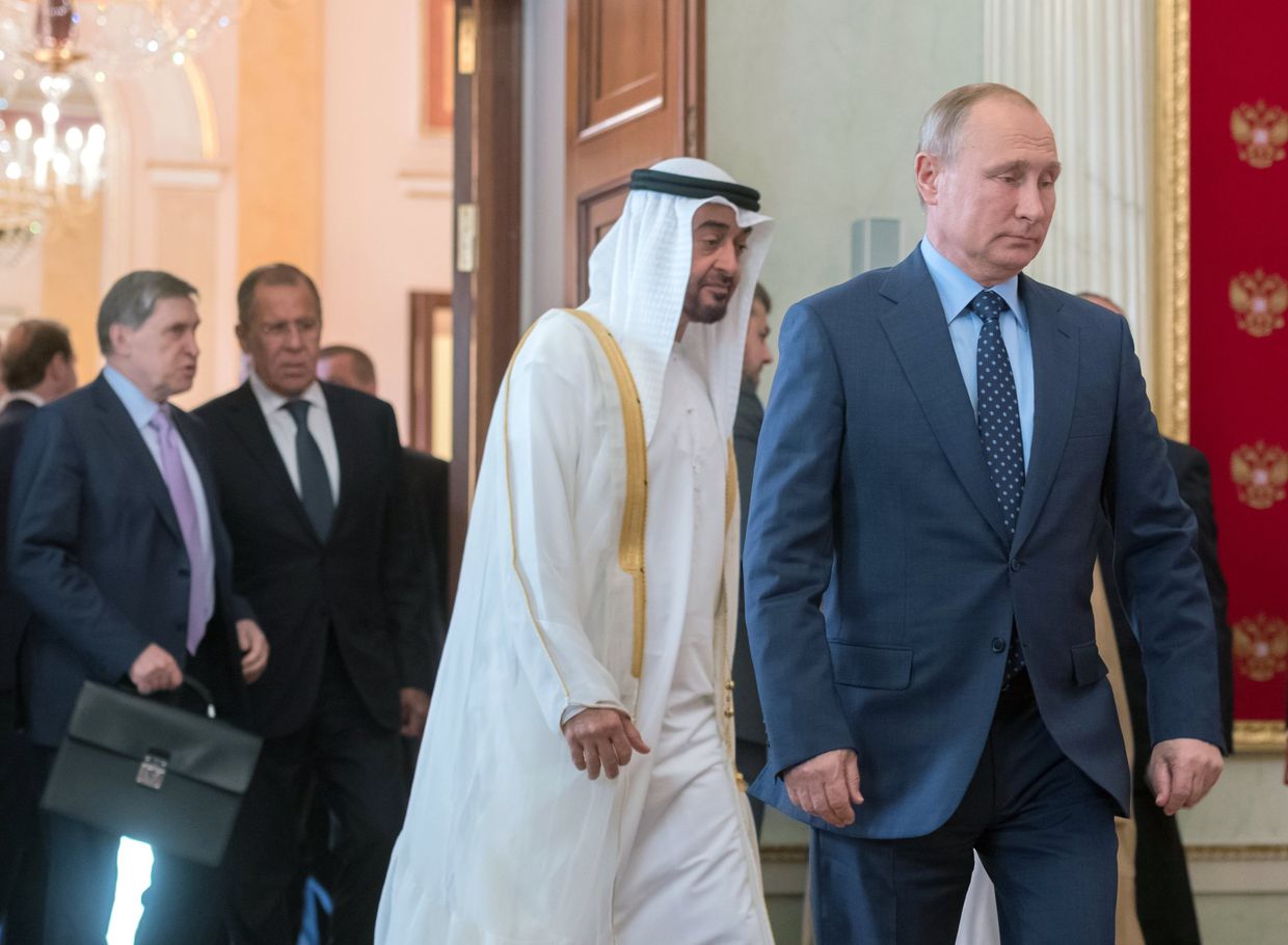 Президент РФ В. Путин встретился с наследным принцем Абу-Даби М. Аль Нахайяном