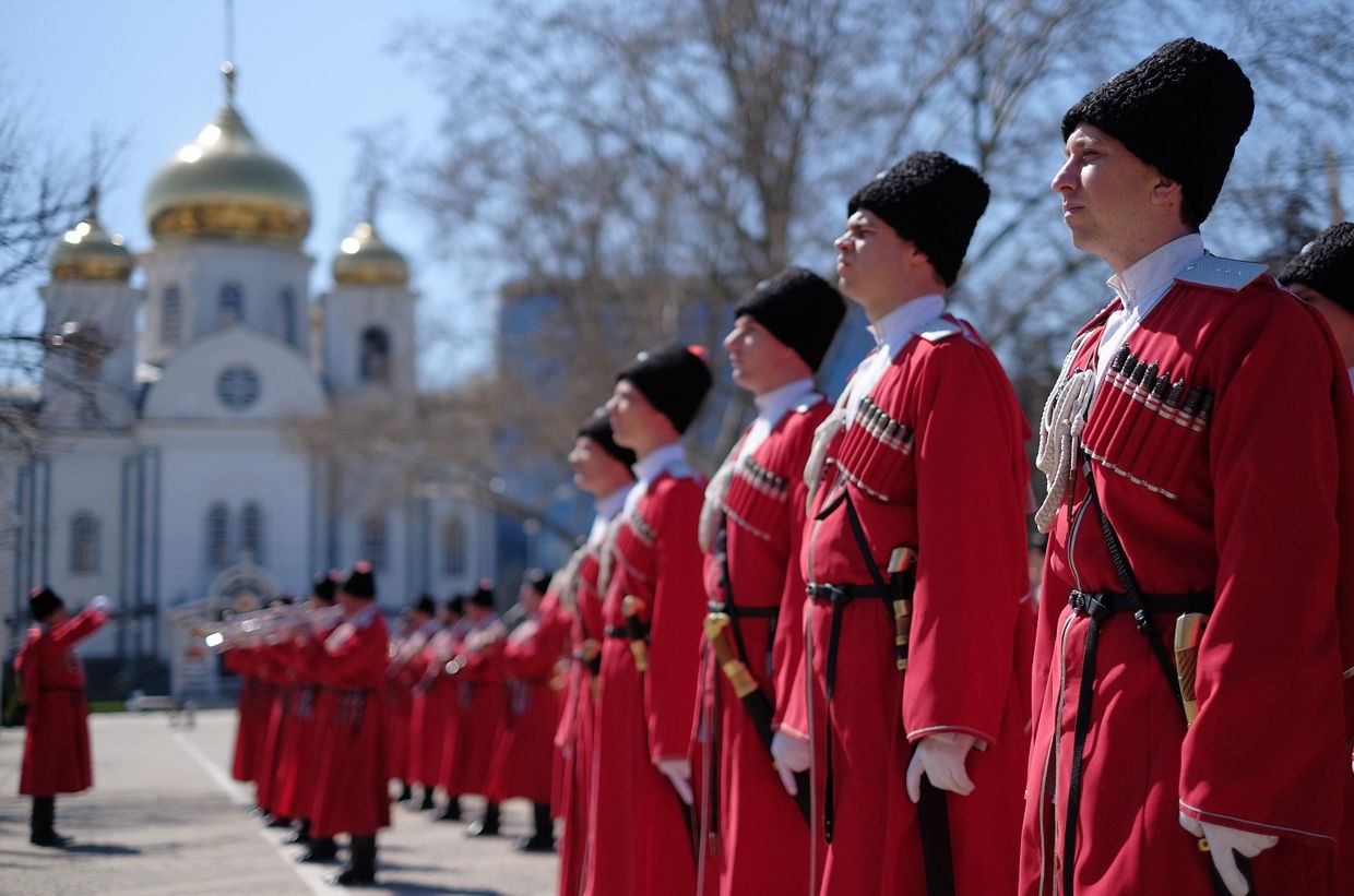 Во время церемонии Час славы Кубани в Краснодаре