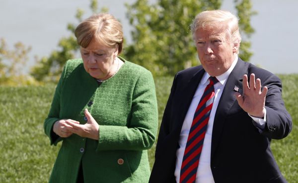 Канцлер Германии Ангела Меркель и президент США Дональд Трамп