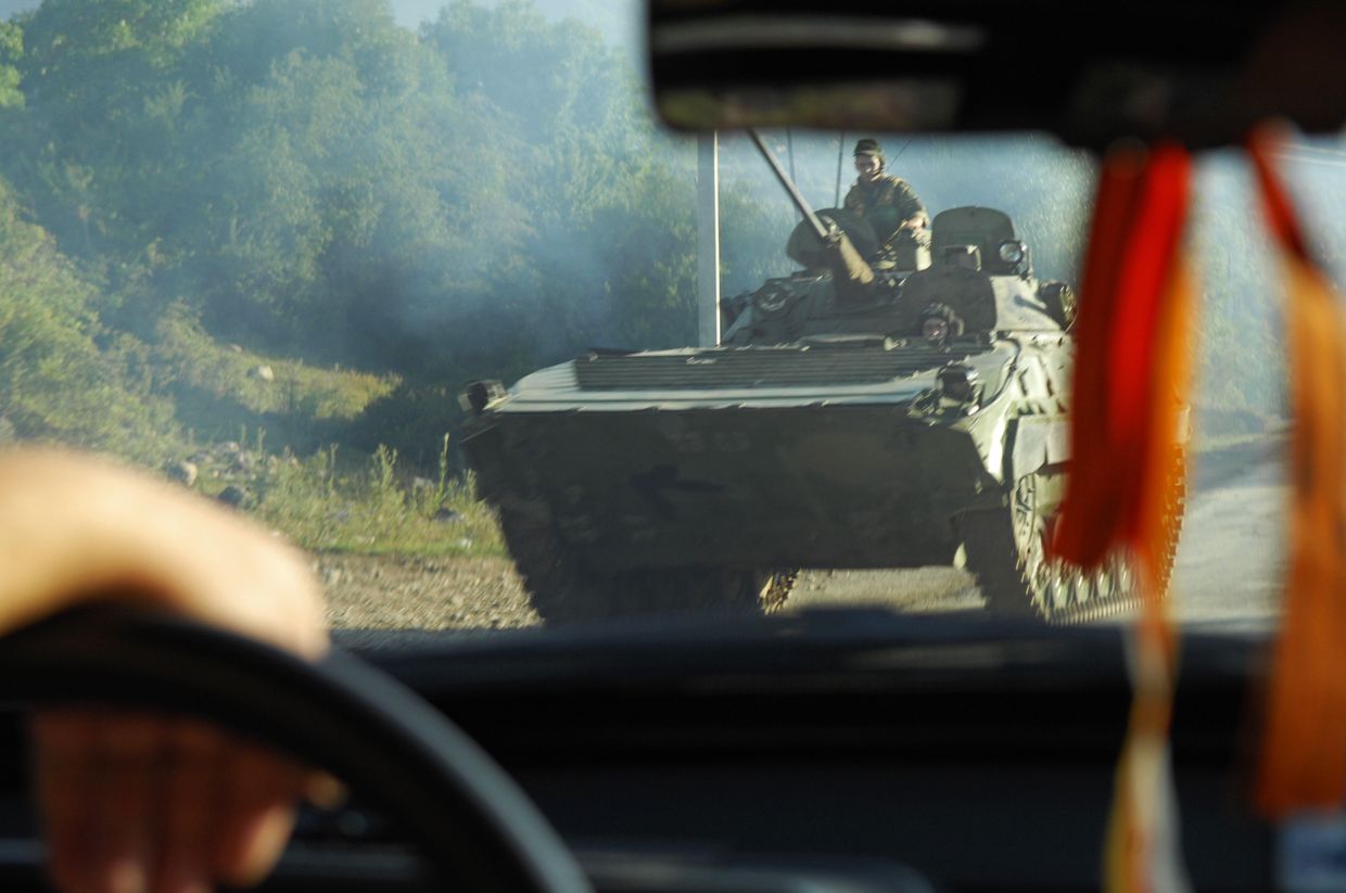 Цхинвал через год после военного конфликта с Грузией