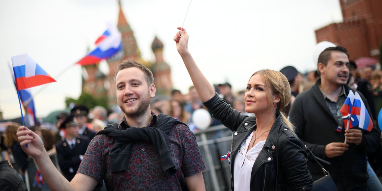 Празднование Дня России в Москве Празднование Дня России в Москве