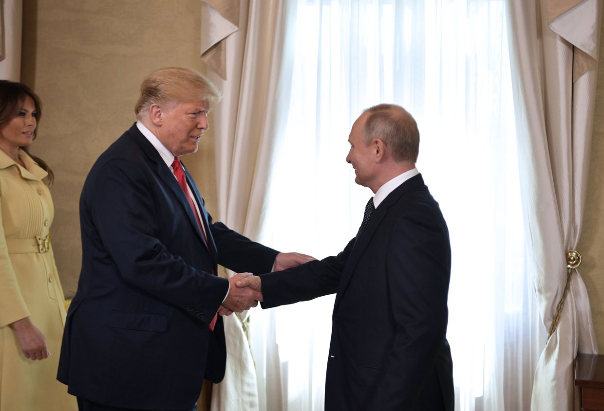 Встреча президента РФ Владимира Путина и президента США Дональда Трампа в Хельсинки. 16 июля 2018