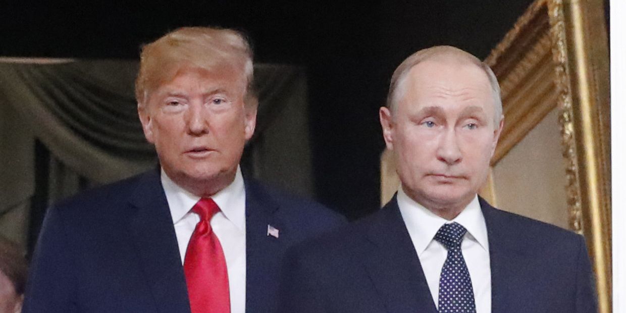 Дональд Трамп и Владимир Путин перед встречей в Хельсинки