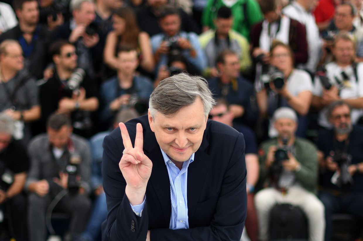 Украинский режиссер Сергей Лозница на фотосессии своего фильма «Донбасс»