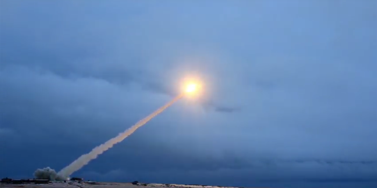 Испытания крылатой  ракеты с ядерным двигателем Буревестник