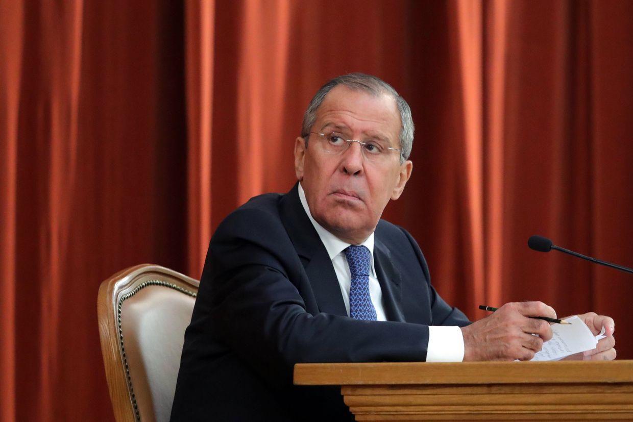 Министр иностранных дел РФ Сергей Лавров на совещании послов и постоянных представителей РФ