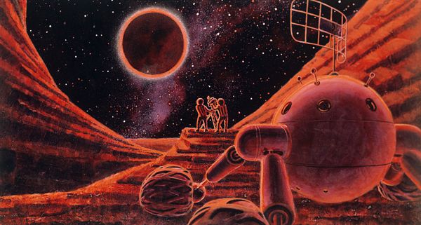 Рисунок «Солнечное затмение на Луне» Рисунок «Солнечное затмение на Луне»