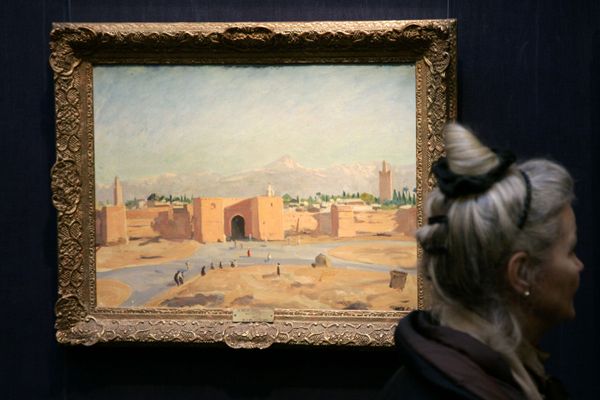 Картина Уинстона Черчилля «Марракеш» на аукционе Sotheby's в Лондоне Картина Уинстона Черчилля «Марракеш» на аукционе Sotheby's в Лондоне