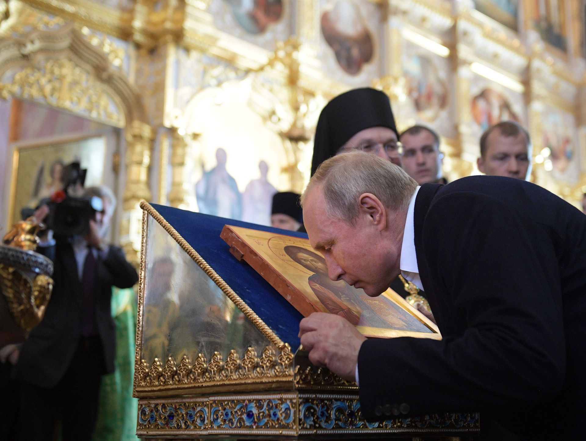 Президент РФ Владимир Путин в Спасо-Преображенском Валаамском ставропигиальном монастыре - ИноСМИ, 1920, 03.04.2021