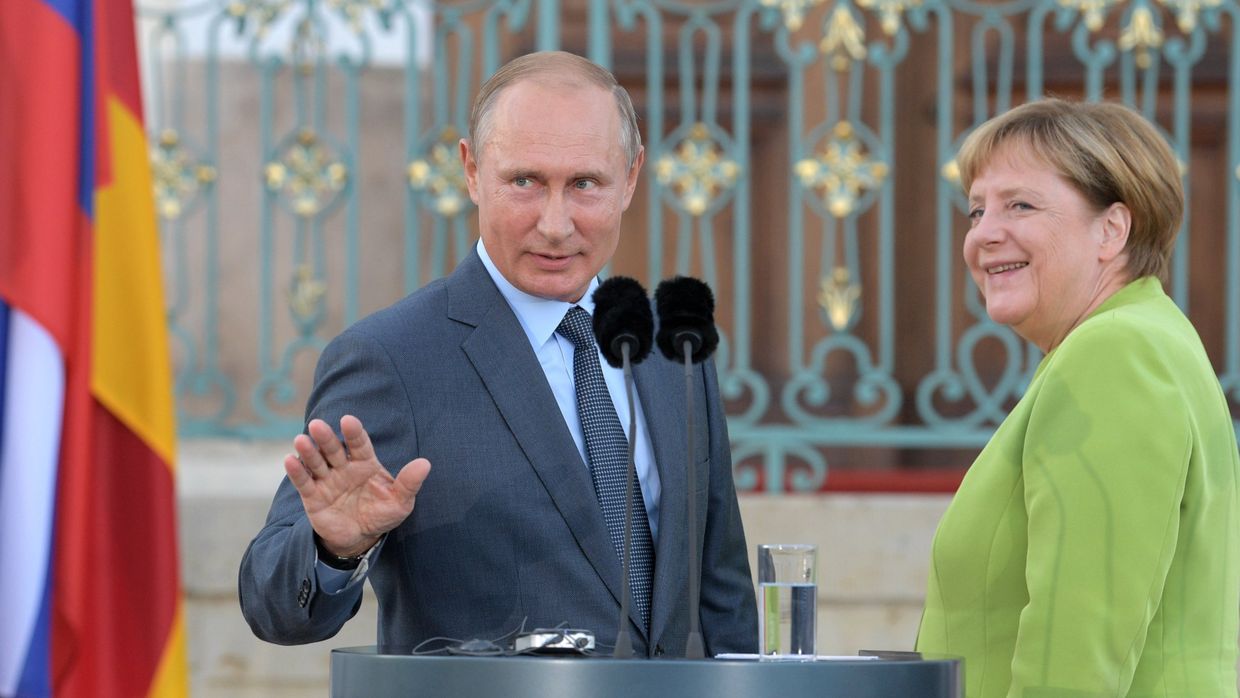 Рабочий визит президента РФ В. Путина в Германию