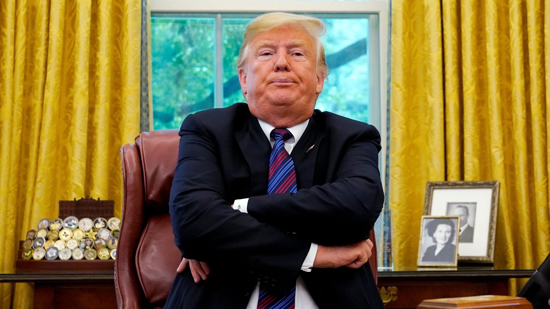 Президент США Дональд Трамп во время объявления о двустороннем торговом соглашении с Мексикой - ИноСМИ, 1920, 28.08.2018