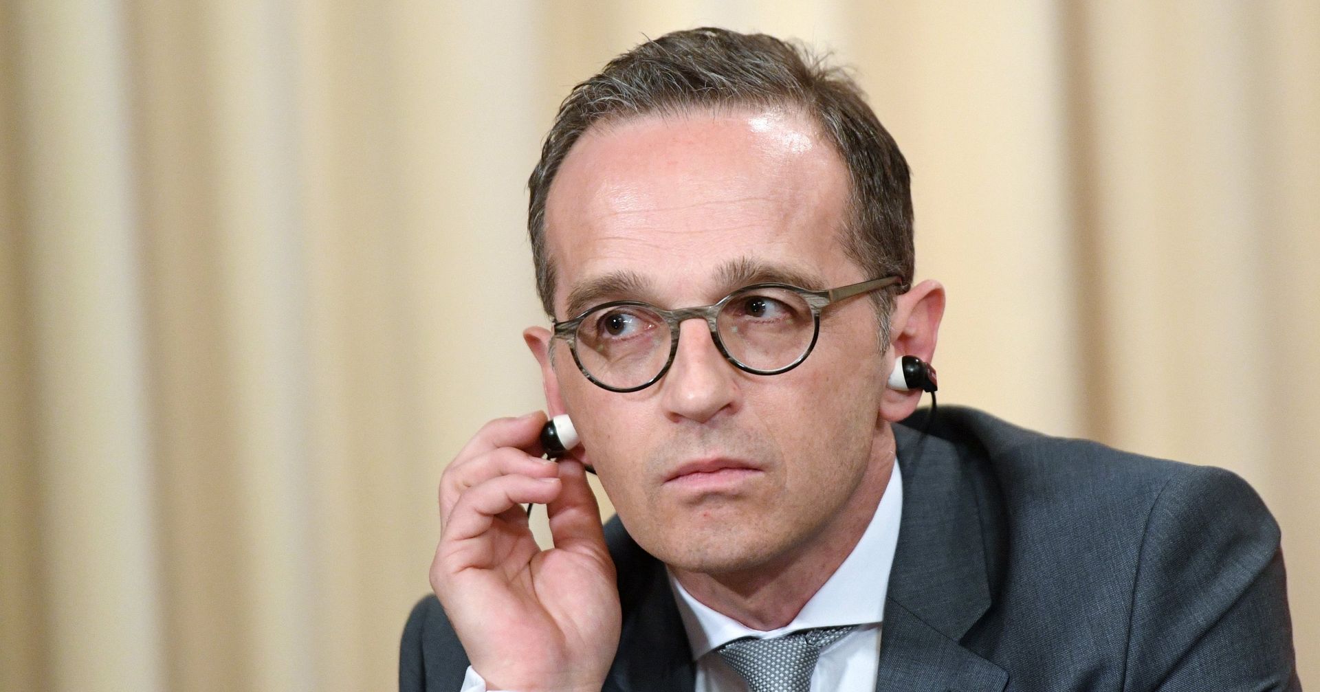 Глава МИД Германии Хайко Маас на пресс-конференции по итогам встречи с исполняющим обязанности министра иностранных дел РФ Сергеем Лавровым в Доме приемов МИД России. 10 мая 2018 - ИноСМИ, 1920, 26.04.2021