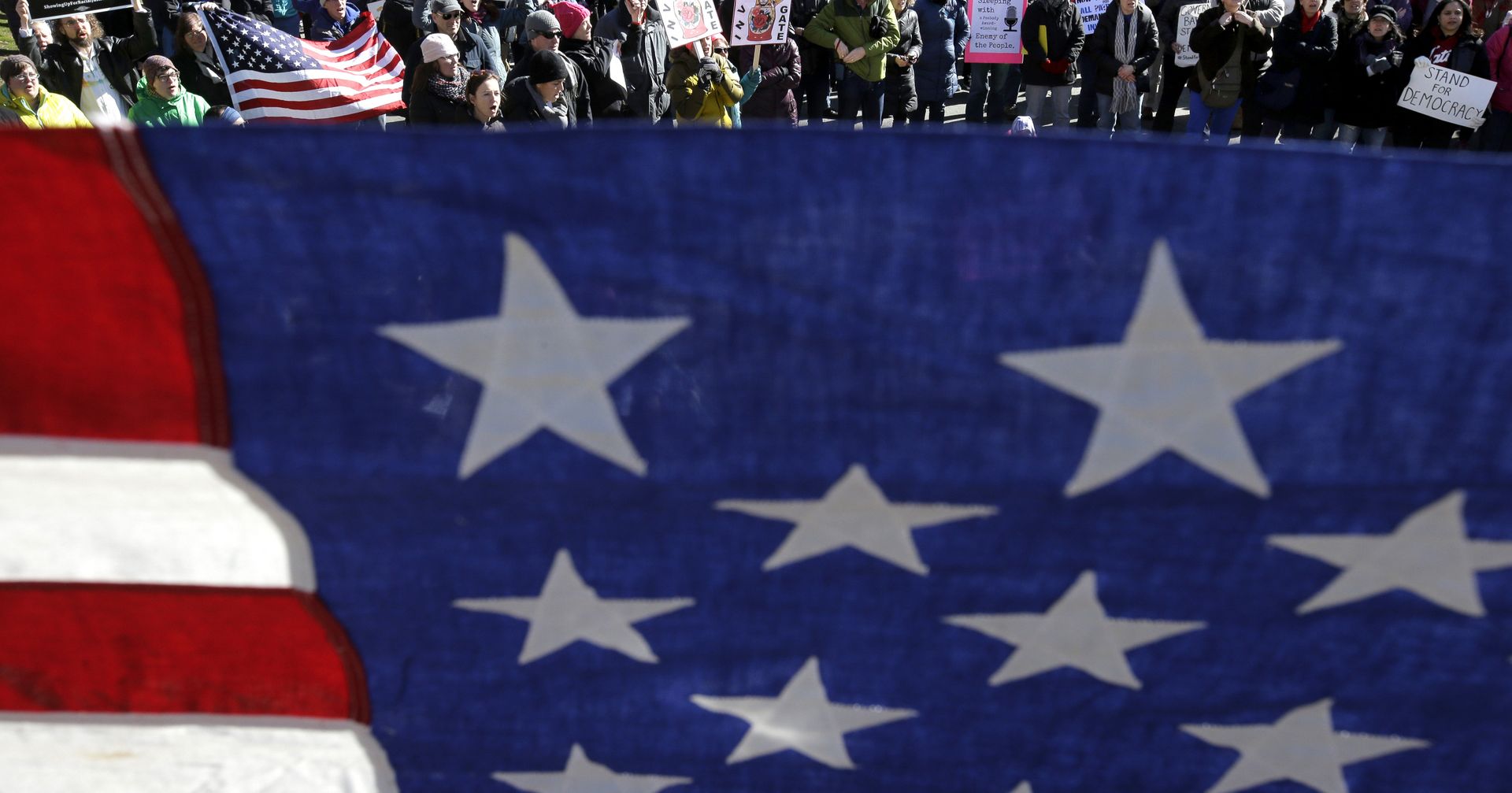 Акция протеста против российского вмешательства в выборы президента США в Бостоне Акция протеста против российского вмешательства в выборы президента США в Бостоне - ИноСМИ, 1920, 15.07.2021