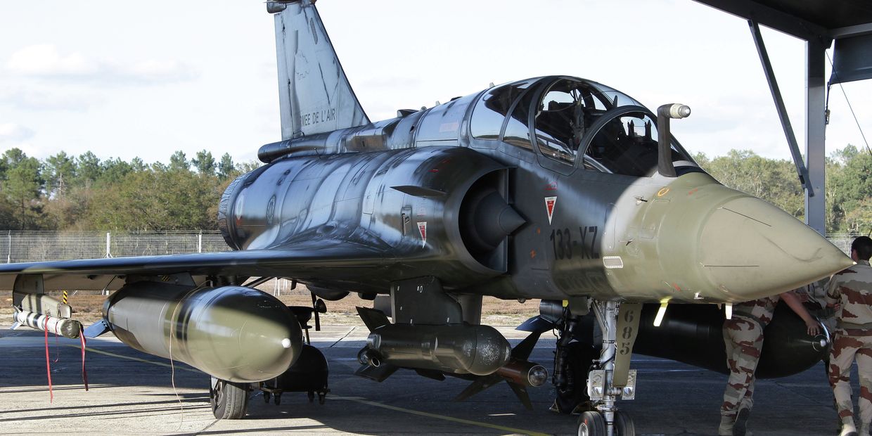 Французский истребитель Mirage 2000D. Архивное фото