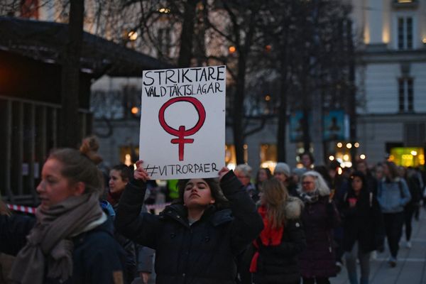 Акция в Стокгольме против насилия Акция в Стокгольме против насилия