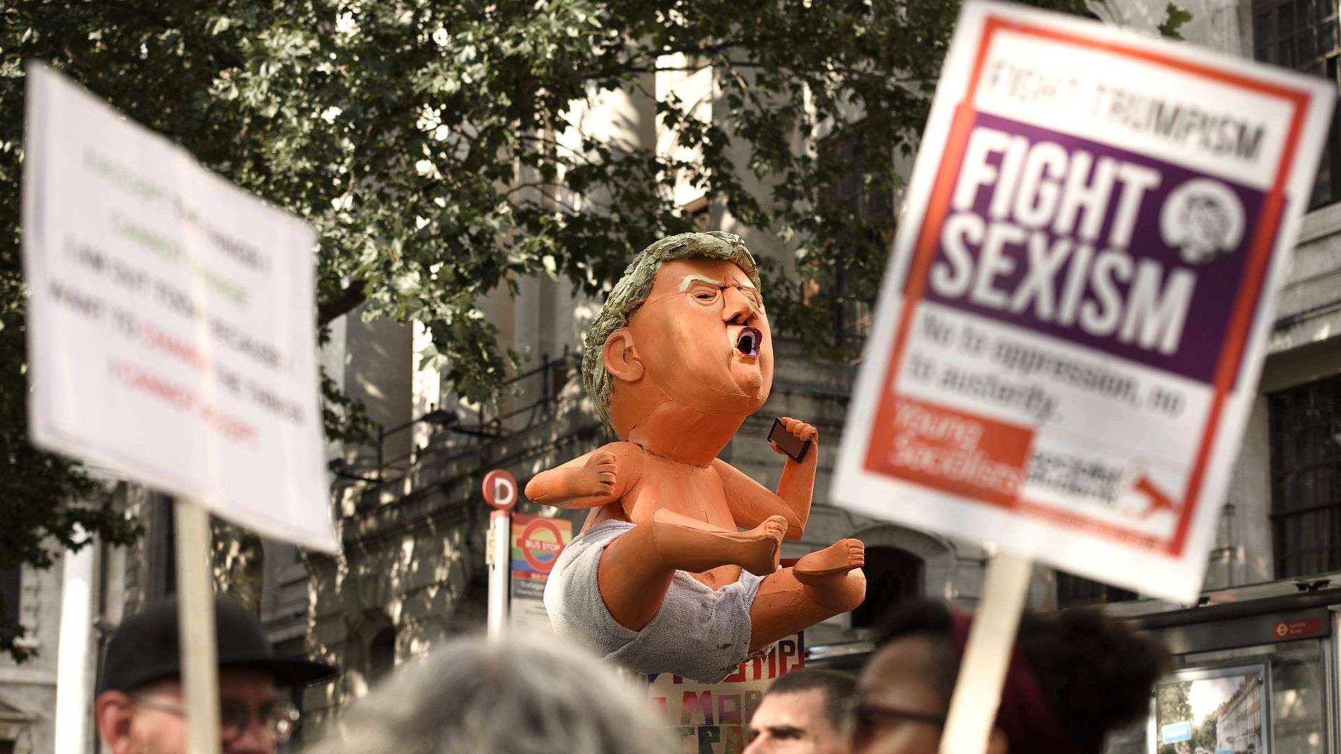 Акция против Д.Трампа в Лондоне - ИноСМИ, 1920, 23.10.2018