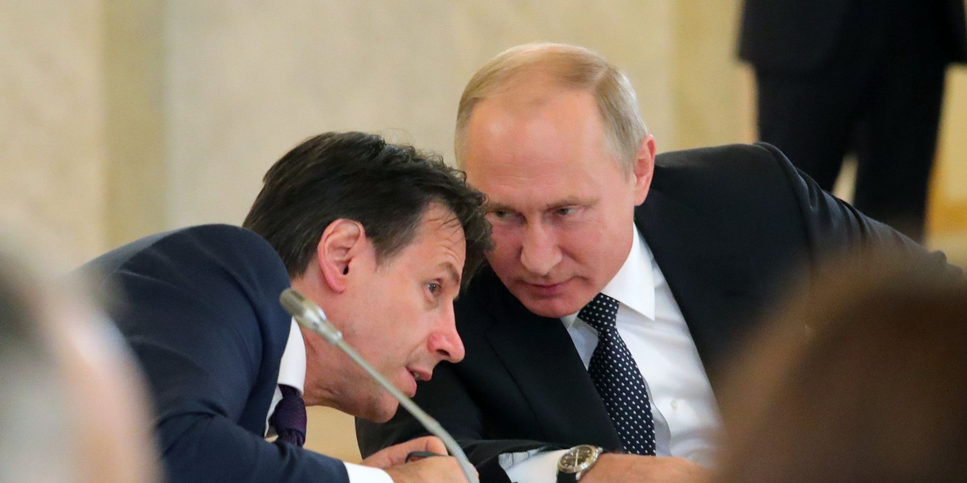 Президент РФ Владимир Путин и премьер-министр Италии Джузеппе Конте во время встречи - ИноСМИ, 1920, 29.07.2022
