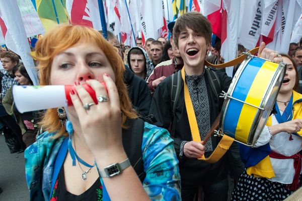Акция Защити украинский язык в Киеве