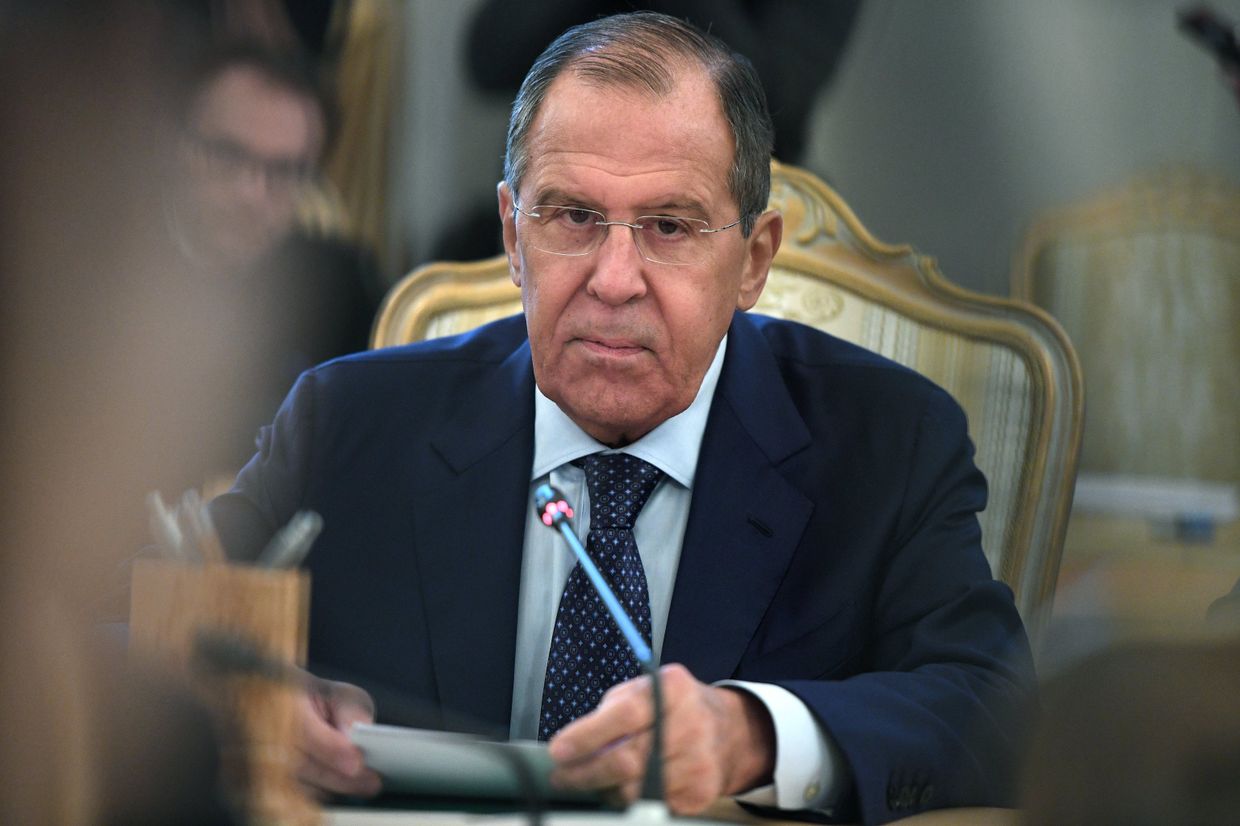МИД РФ Сергей Лавров во время встречи с МИД Италии Энцо Моаверо Миланези. 8 октября 2018