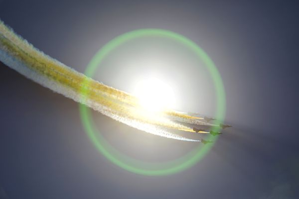 Истребители J-10 народно-освободительной армии Китая во время китайской международной авиационной и аэрокосмической выставки в Чжухае