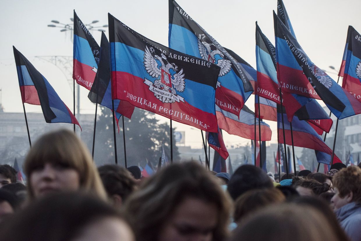 Акция Выбор Донбасса в Донецке