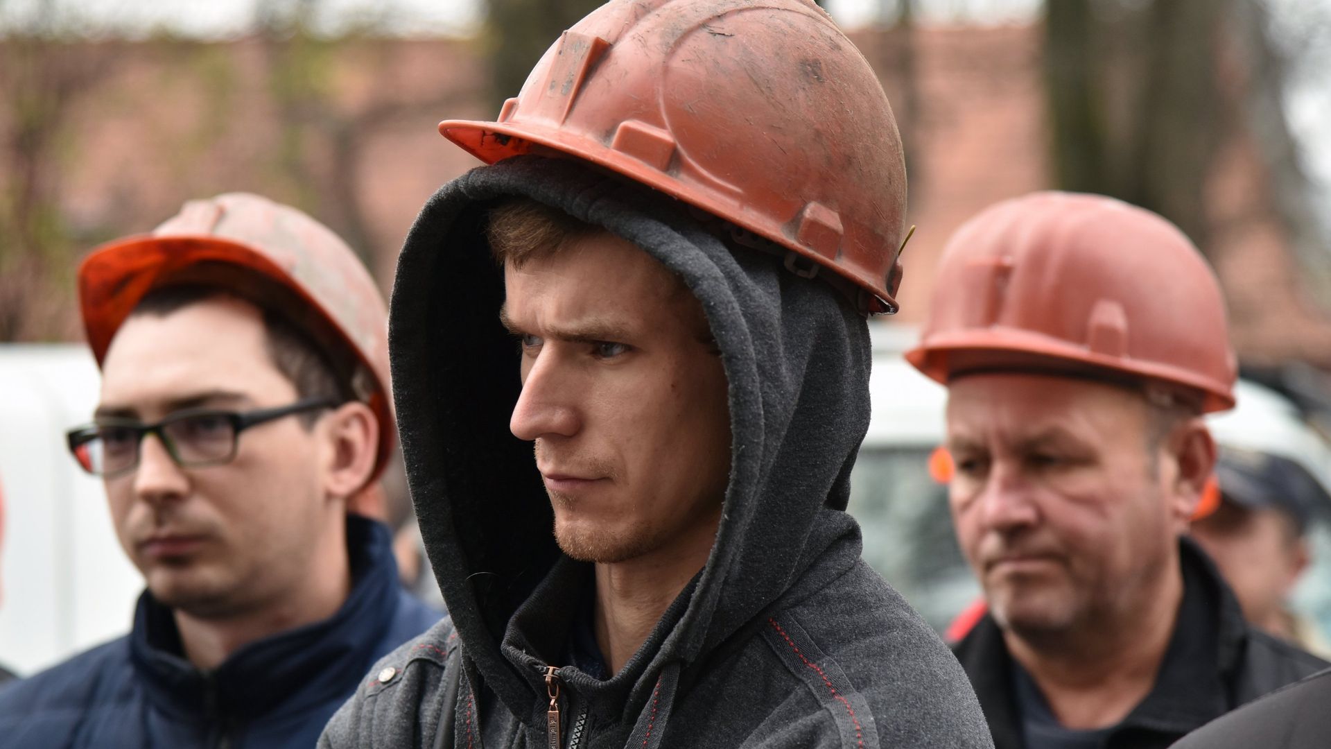 Участники акции протеста шахтеров  на одной из улиц Львова. 2 ноября 2018 - ИноСМИ, 1920, 02.09.2024