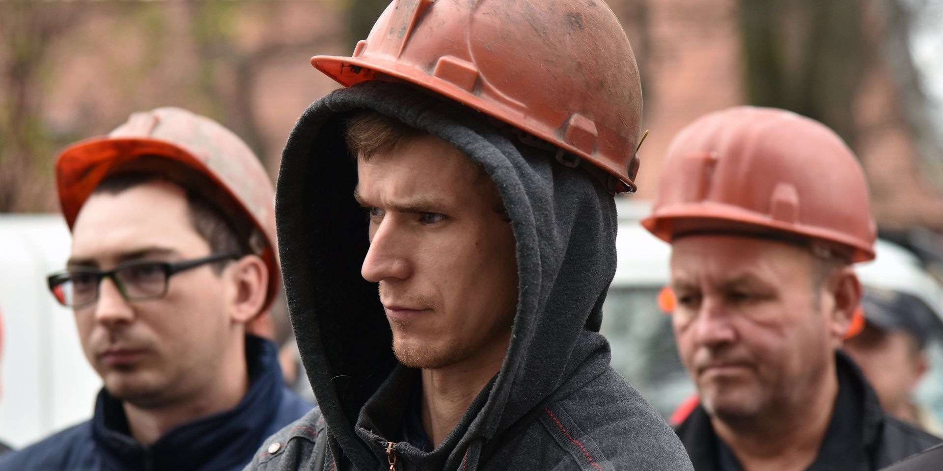 Участники акции протеста шахтеров  на одной из улиц Львова. 2 ноября 2018 - ИноСМИ, 1920, 02.09.2024