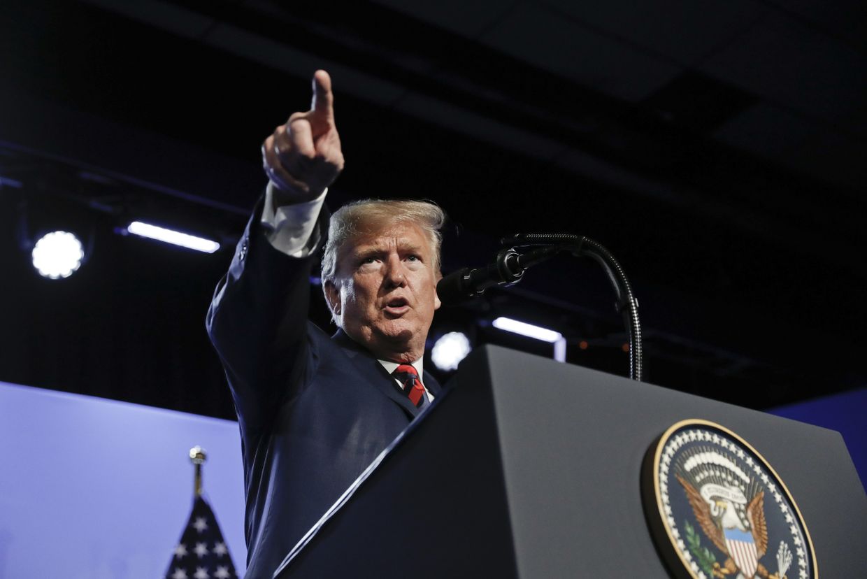 Президент США Дональд Трамп на саммите NATO в Брюсселе. 12 июля 2018
