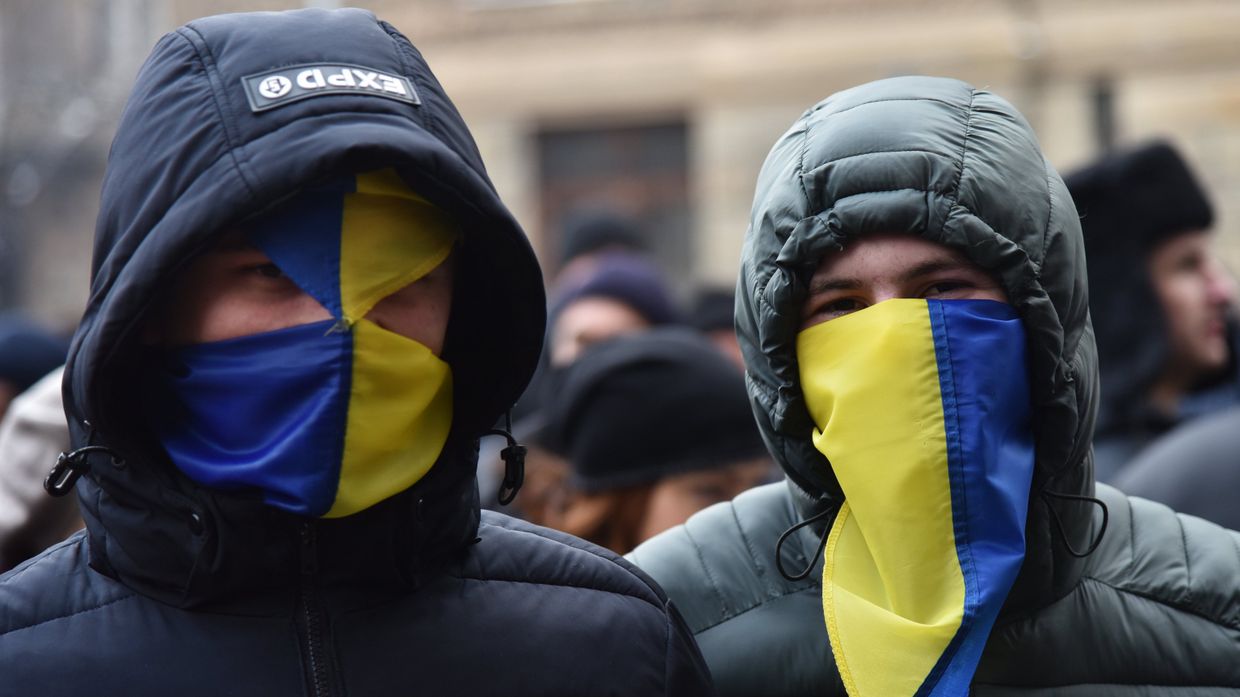 Акция протеста во Львове