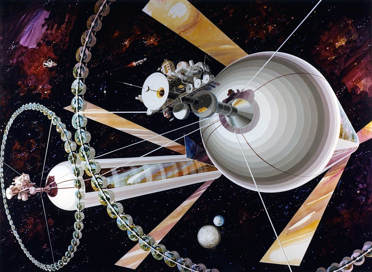 Космическая станция «Цилиндр О’Нилла», также известная как «Остров III»