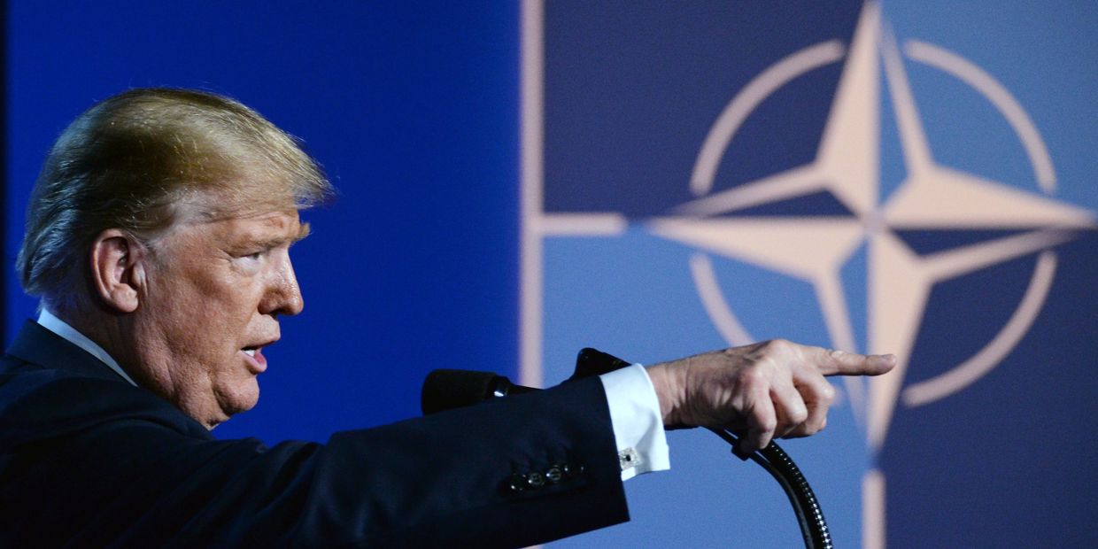 Пресс-конференция президента США Д. Трампа на саммите НАТО