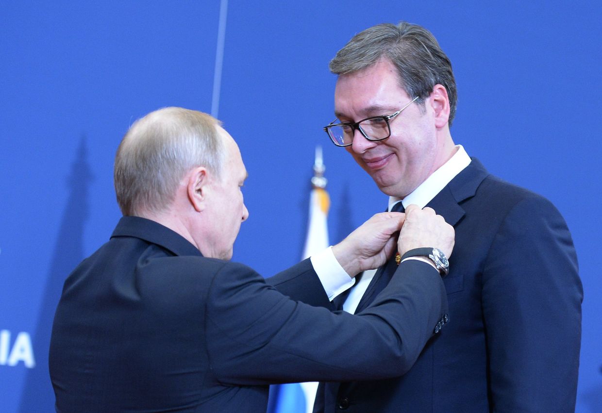 Официальный визит президента РФ В. Путина в Сербию