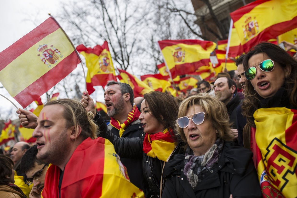 Митинг за единство Испании в Мадриде