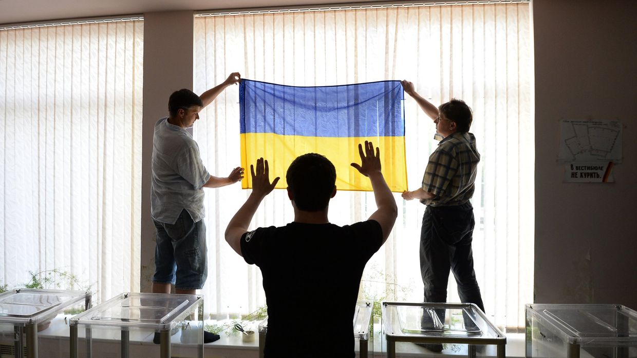 Подготовка избирательных участков к выборам президента Украины