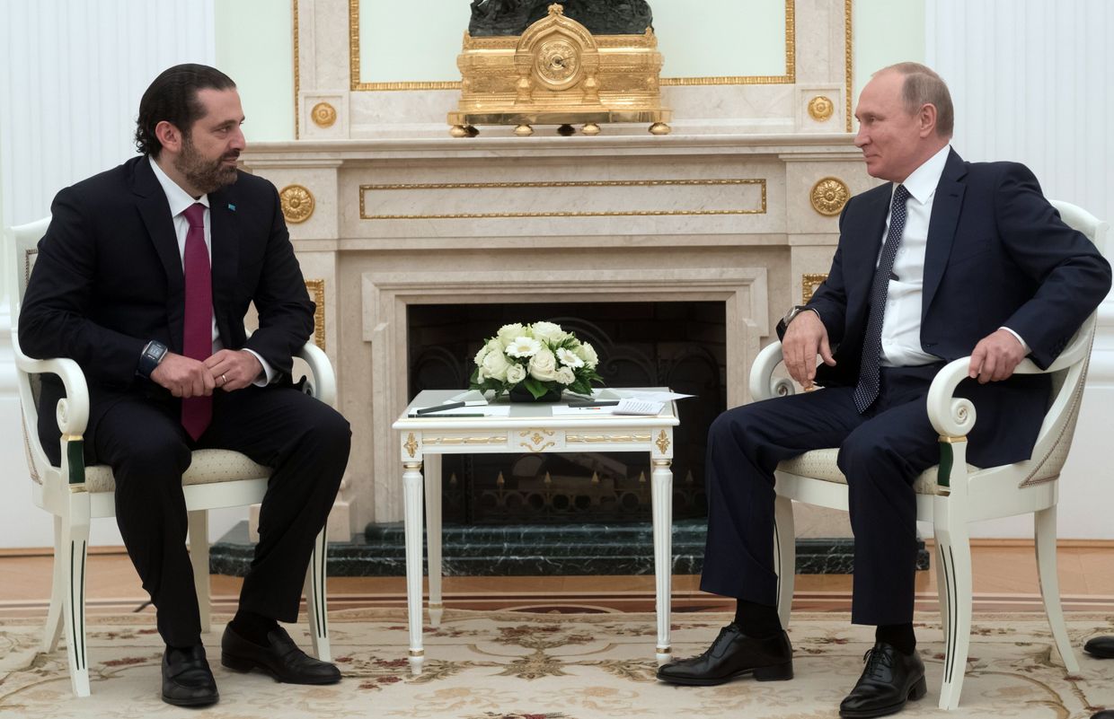 Президент РФ В. Путин встретился с премьер-министром Ливана С. Харири