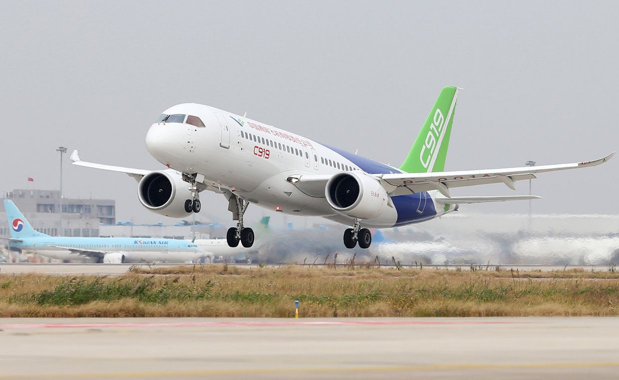 Китайский пассажирский самолет Comac C919