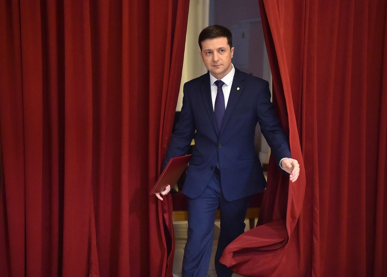 Украинский актер и кандидат на предстоящих президентских выборах Владимир Зеленский
