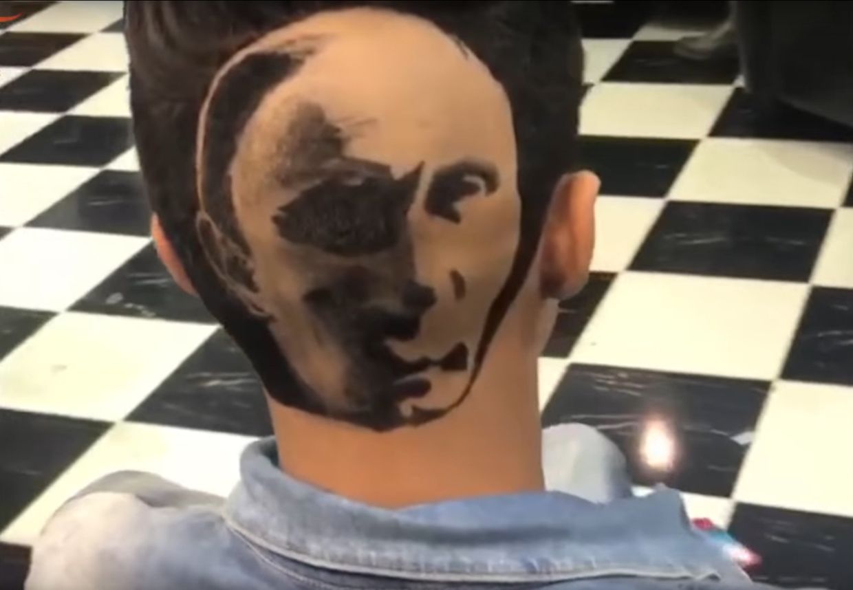 Прическа с Путиным