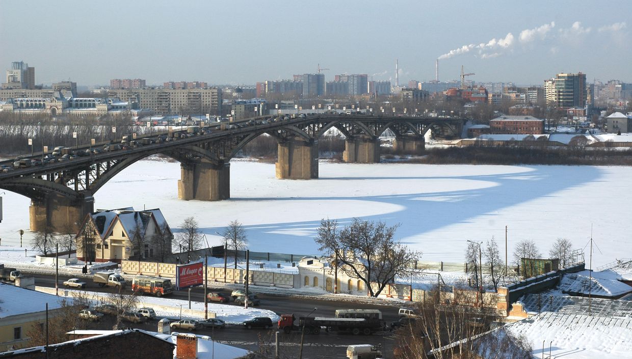 Вид на Канавинский мост. Нижний Новгород Вид на Канавинский мост. Нижний Новгород