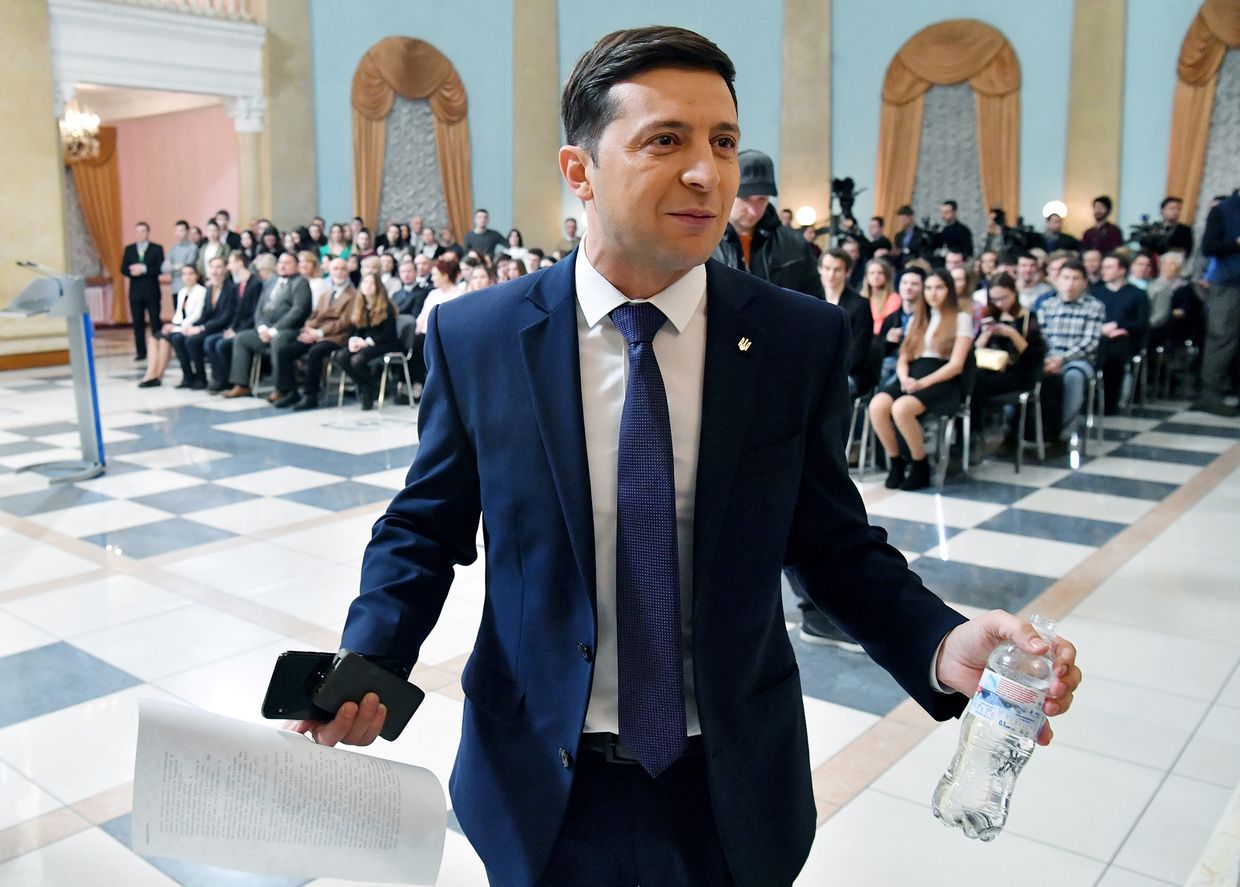 Украинский актер и кандидат на предстоящих президентских выборах Владимир Зеленский