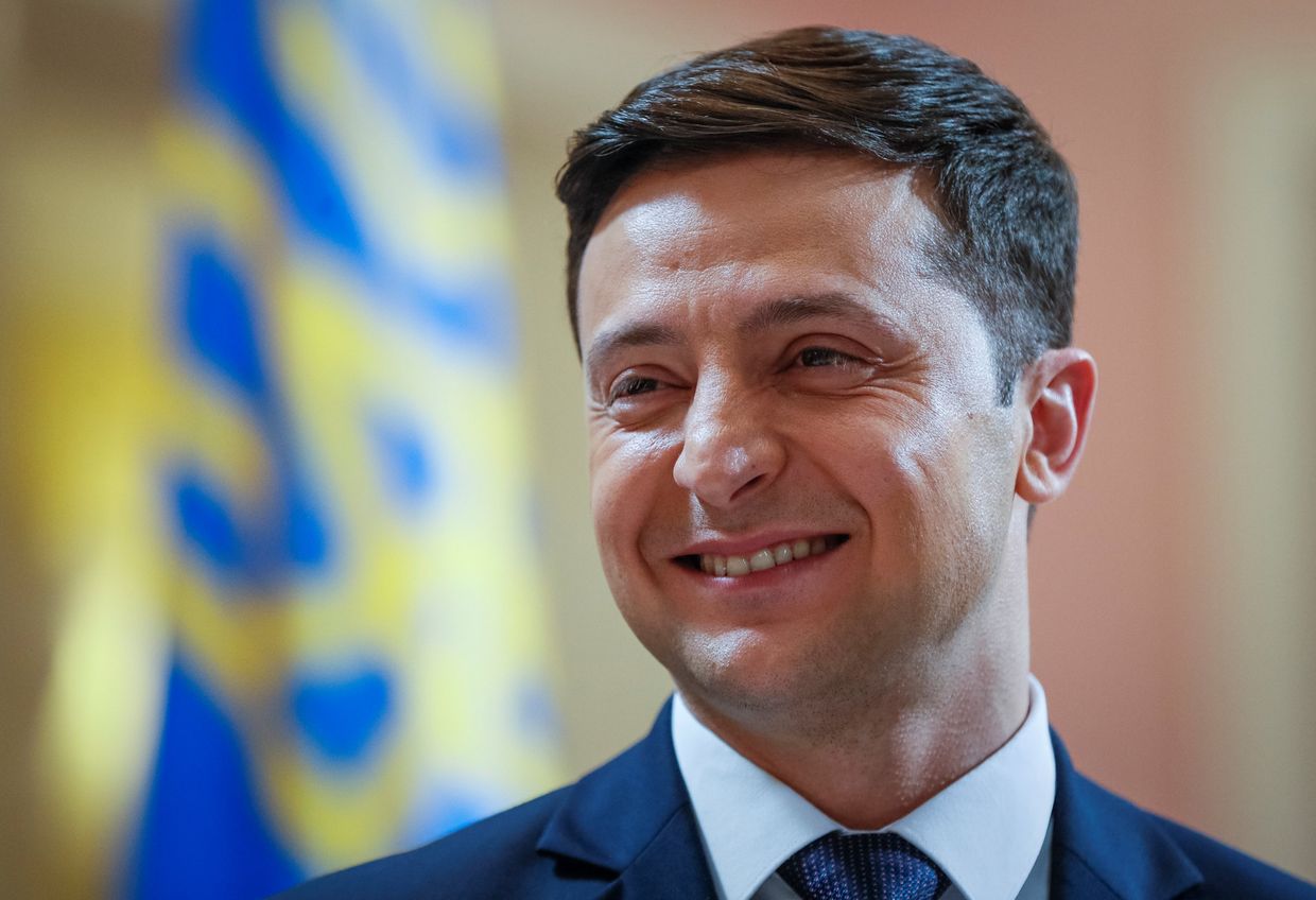 Украинский актер и кандидат на предстоящих президентских выборах Владимир Зеленский